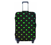 Fundas protectoras elásticas para equipaje de viaje, con formas de póquer, para equipaje de 45,7 a 81,3 cm, Black, S