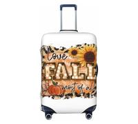 Fundas protectoras elásticas para equipaje de viaje con texto en inglés "I Love Fall Most Of All", de 45,7 a 81,3 cm, Black, L