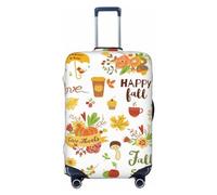 Fundas protectoras elásticas para equipaje de viaje Hello Fall Is Here, de 45,7 a 81,3 cm, Black, XL