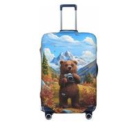 Fundas protectoras elásticas para equipaje de viaje, para fotografía de montaña nevada, de 45,7 a 81,3 cm, Black, X-Large