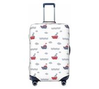 Fundas protectoras elásticas para equipaje de viaje para veleros de colores, para equipaje de 18 a 32 pulgadas, Negro, L