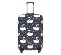 Fundas protectoras elásticas para equipaje de viaje Swan And Flowers1 de 18 a 32 pulgadas, Black, XL