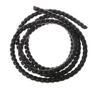Fundas protectoras en espiral, Fundas for cables con bandas en espiral de 1 metro, organizador, tubo envoltura, ignífugo, fundas for(Black,14mm inside diameter)
