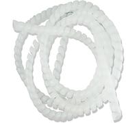 Fundas protectoras en espiral, Manguito protector de cable for tubería 2 metros (8 mm, 10, 12, 14 y 16 mm), ignífugo, for enrollar cables(Transparent,8mm inside diameter)
