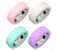 Fundas protectoras para anillos, paquete de 4 fundas de silicona coloridas para Oura para anillo 5, protector suave y ligero, juego multicolor para uso diario (juego S-C)