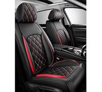 Fundas protectoras para asientos de coche compatibles con modelos Ford Fiesta, 5 plazas, tapicería universal para coche, rojo