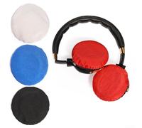 Fundas protectoras para auriculares de tela suave, lavables a máquina para una experiencia de escucha limpia (L negro)
