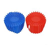 Fundas protectoras para botas de 2 piezas para presión de colector de 70 mm para manómetros, material de goma que proporciona amortiguación para prolongar la vida útil del medidor