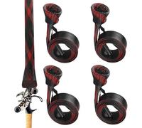 Fundas protectoras para cañas de pescar, fundas protectoras para cañas de pescar, fundas protectoras elásticas, almacenamiento para viajes, lago, garaje, puente de río, , orilla