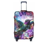 Fundas protectoras para equipaje de 18 a 32 pulgadas con diseño de colibrí volando en el aire, a prueba de polvo, elástica, para viajes, multicolor, M(22"-24" Suitcase)