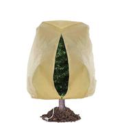 Fundas protectoras para jardín en invierno, Cubiertas for plantas de invierno con cremallera y cordón, multicolor, varios tamaños(Beige,100-120cm)
