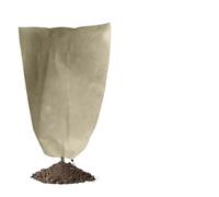 Fundas protectoras para jardín en invierno, Fundas protectoras invernales de tela no tejida con cordón for árboles, arbustos y jardín, multicolor, varios tamaños(Beige,80x100cm)