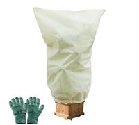 Fundas Protectoras para Plantas 240x200cm - Cubierta Invernal con Cordón y Cremallera, Tela No Tejida Reutilizable contra Heladas y Frío, Incluye Guantes de Protección para Jardín, Huerto y Exteriore