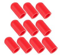 Fundas Protectoras para Puntas de Baqueta de Silicona Rojas, 10 Piezas | Silenciador de Baquetas para Práctica Silenciosa, Accesorio para Batería y Protección Punta