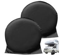 Fundas Protectoras para Ruedas de Caravana: WIYETY 2 Piezas Funda de Rueda 27"-29", Cubiertas de Rueda para Remolque for Caravan, Motorhome, Caravan, Black