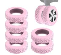 Fundas protectoras para ruedas de equipaje,Fundas para ruedas para maletas con ruedas,8X Protectores de Ruedas Impermeables de Silicona para Maleta | Cubierta protectora silenciosa para rueda giratori