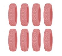 Fundas protectoras para ruedas de maleta: 8 unidades de silicona para equipaje, fundas protectoras flexibles para hilanderos de viaje, tapas duraderas con cancelación de ruido | Juego de protección