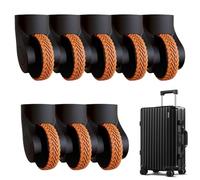 Fundas protectoras para ruedas de maletas, fundas para ruedas giratorias para maletas - Cubierta protectora de rueda resistente al desgaste, 8 Uds. - Accesorios para maletas para todas las ruedas gira