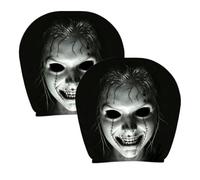Fundas Reposacabezas Cara Fantasma 2 Piezas Suave Decoración Interior