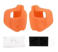 Fundas resistentes al viento para auriculares SHOKZ OpenRun Pro de conducción ósea, carcasa de silicona suave a prueba de polvo (naranja)