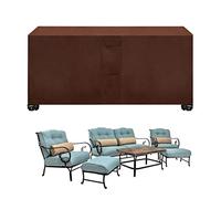 Fundas resistentes e impermeables para muebles de patio para césped al aire libre, 160 x 130 x 90 cm, rectangular, protege de la lluvia, la nieve, el polvo y el viento
