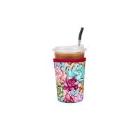 Fundas reutilizables de neopreno aisladas para bebidas de café helado, soporte para bebidas frías para café Starbucks, McCafe, Dunkin Donuts, Tim Hortons y más, suculentas, tamaño mediano
