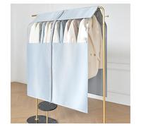 Fundas Ropa, Funda Burro Ropa, Funda Traje a Prueba De Polvo Con Cremallera Completa, Fundas Protectoras Para Ropa De Satén Para Colgar En Armario, Bolsas P(Size:100×113cm/39.4×44.5in,Color:Blue Grey)
