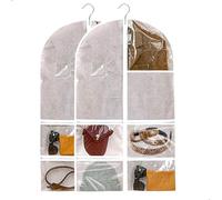 Fundas Ropa, Fundas de Ropa Transparentes, Bolsa para Ropa Resistente al Polvo y la Humedad, para Trajes, Abrigos, Vestidos, Chaquetas, Sombreros, Joyas, Conjuntos, 60 * 100cm, 2 Piezas