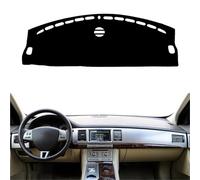 Fundas Salpicadero para Jaguar XF 2008 2009 2010 2011 2012 2013 2014 2015 Cubierta Interior para Tablero Instrumentos Coche Alfombrilla para Tablero Alfombra Parasol(Black LHD)