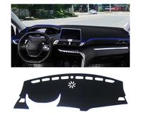 Fundas Salpicadero para Peugeot 3008 5008 GT Hybrid 2016 2017 2018 2019 2020 2021 2022 2023 Alfombrilla Salpicadero Coche, Parasol, Accesorios Cubierta Tablero Alfombrilla(LHD Blue Side)