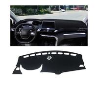 Fundas Salpicadero para Peugeot 3008 5008 GT Hybrid 2016 2017 2018 2019 2020 2021 2022 2023 Alfombrilla Salpicadero Coche, Parasol, Accesorios Cubierta Tablero Alfombrilla(LHD Black Side)