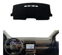 Fundas Salpicadero Protector Consola para Citroen para C3 para C4 para Aircross 2017-2022 LHD RHD Parasol Cubierta para Salpicadero Coche Alfombrilla para Salpicadero(Red LHD Without HUD)