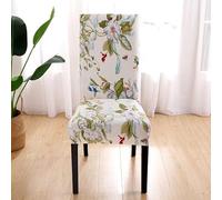 Fundas Sillas De Comedor Flores Elásticas Lavables Funda Sillas Comedor,Fundas Sillas Ajustables,Fundas para Sillas,Extraíble Fundas Sillas Comedor