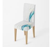 Fundas Sillas de Comedor Pack 2 Alas Verdes Funda de Comedor para un Ajuste Universal,Cubierta de Elastano Silla extraíble,Muy fácil Limpiar y Duradera,para Hogar Hotel