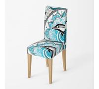 Fundas Sillas de Comedor Pack 2 Animales Abstractos Funda de Comedor para un Ajuste Universal,Cubierta de Elastano Silla extraíble,Muy fácil Limpiar y Duradera,para Hogar Hotel