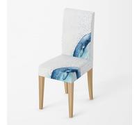 Fundas Sillas de Comedor Pack 2 Puntos Grises Funda de Comedor para un Ajuste Universal,Cubierta de Elastano Silla extraíble,Muy fácil Limpiar y Duradera,para Hogar Hotel