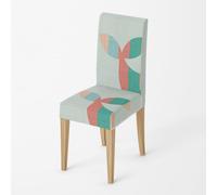Fundas Sillas de Comedor Pack 2 Rosa Verde Funda de Comedor para un Ajuste Universal,Cubierta de Elastano Silla extraíble,Muy fácil Limpiar y Duradera,para Hogar Hotel