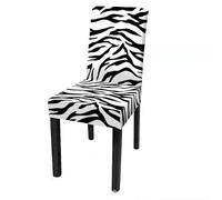 Fundas Sillas De Comedor Rayas De Cebra Elásticas Lavables Funda Sillas Comedor,Fundas Sillas Ajustables,Fundas para Sillas,Extraíble Fundas Sillas Comedor