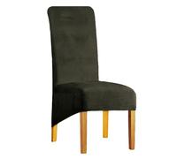Fundas Sillas De Comedor Terciopelo Funda De Sillas Ajustables Y Elasticas Chair Cover Universal Moderno Suave Lavables Funda Protectora Banquetes Restaurante Hotel(Army Green,4PCS)