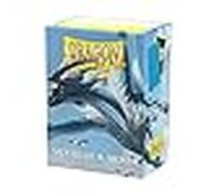 Fundas standard matte dual (100 unidades) sky blue & silver - dragon s