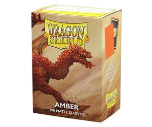 Fundas standard matter naranja amber (100 unidades) - dragon shield