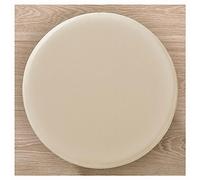 Fundas Taburetes Redondos Impermeables 30-38cm，2 Piezas Fundas Para Taburetes De Bar PU Lujosa, Stool Covers Round ,Estirable Antiarrugas Lavable Antipolvo Suave Y Resistente ( Color : Light beige , S