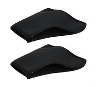 Fundas térmicas de neopreno para botas de patinaje sobre hielo, mangas protectoras con forro polar cálido, ajuste elástico para patinaje artístico, hockey, patines en línea, para guardia (S)