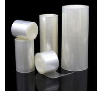 Fundas termorretráctiles Película de PVC Transparente 200-500 mm Ancho for Envolver baterías 18650(300mm)