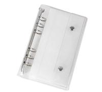 Fundas transparentes A6/- 6 anillas transparentes de PVC para cuaderno, hojas sueltas para fotos, tarjetas, documentos, presupuestos, escuela, oficina
