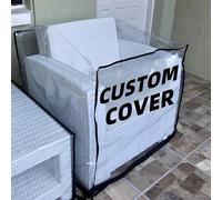 Fundas transparentes de PVC para muebles de interior y exterior, fundas impermeables a medida, hechas a medida, funda transparente a prueba de polvo, funda protectora para todo tipo de clima