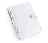 Fundas transparentes estándar A7 de 6 agujeros, PVC, con anillas redondas, protector de hojas sueltas para bricolaje, álbumes de fotos, organizadores personales, álbumes de recortes (A7 (150 x 125 mm)