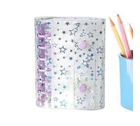 Fundas transparentes - Estrella brillante A7 cubierta, planificador de sobres, organizador de hojas sueltas, colección de hojas sueltas, accesorios de almacenamiento de carpetas, accesorios de