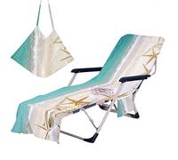 Fundas Tumbona Con Bolsillo,Mundo Submarino,Estrellas De Mar,Caracolas,Toalla De Playa Para Silla De Playa/Colchoneta Tumbona Jardin,Cubierta Para Silla De Piscina,Beach Towel (Color 11,75 x 210 cm)