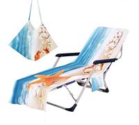 Fundas Tumbona Con Bolsillo,Mundo Submarino,Estrellas De Mar,Caracolas,Toalla De Playa Para Silla De Playa/Colchoneta Tumbona Jardin,Cubierta Para Silla De Piscina,Beach Towel (Color 2,75 x 210 cm)